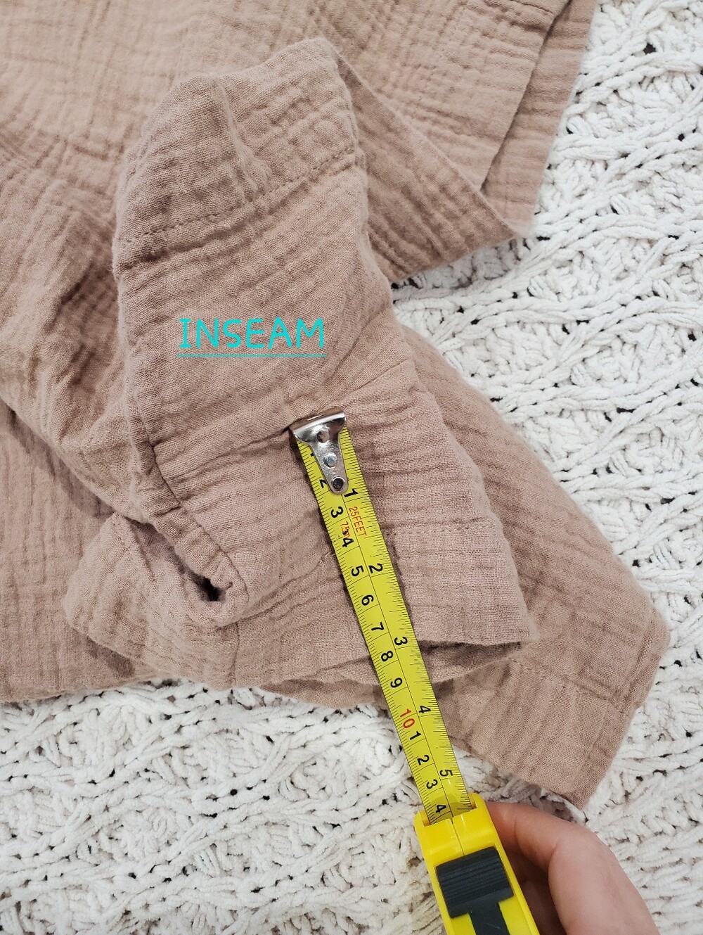 ICONE Par SIMONS Rare Taupe Gauze Organic Cotton Romper Shorts - Picture 14 of 16